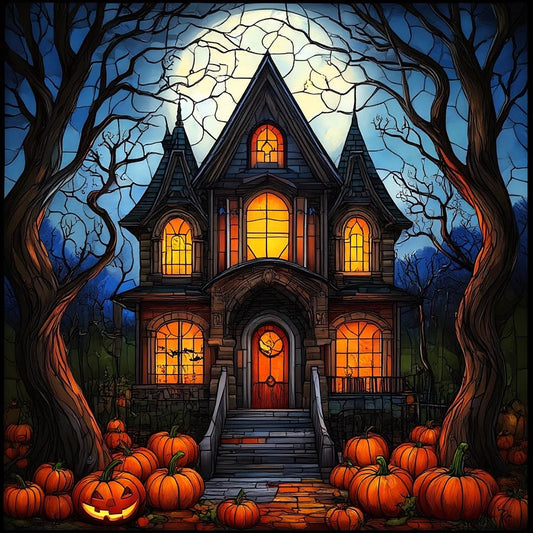 Halloween Wooden Puzzles for Adults | Pumpkin Scene | Birthday for Family Game | Horror Haunted House